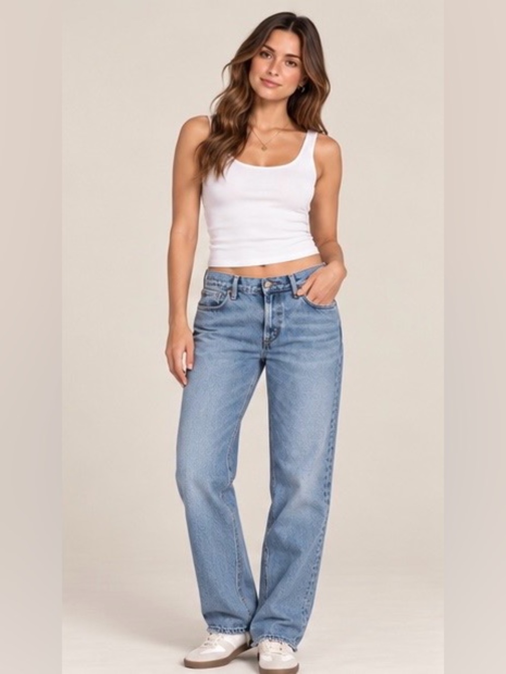 NEW Citizens of Humanity Neve Low Slung Relaxed Straight Jeans, Gemini Wash, 27